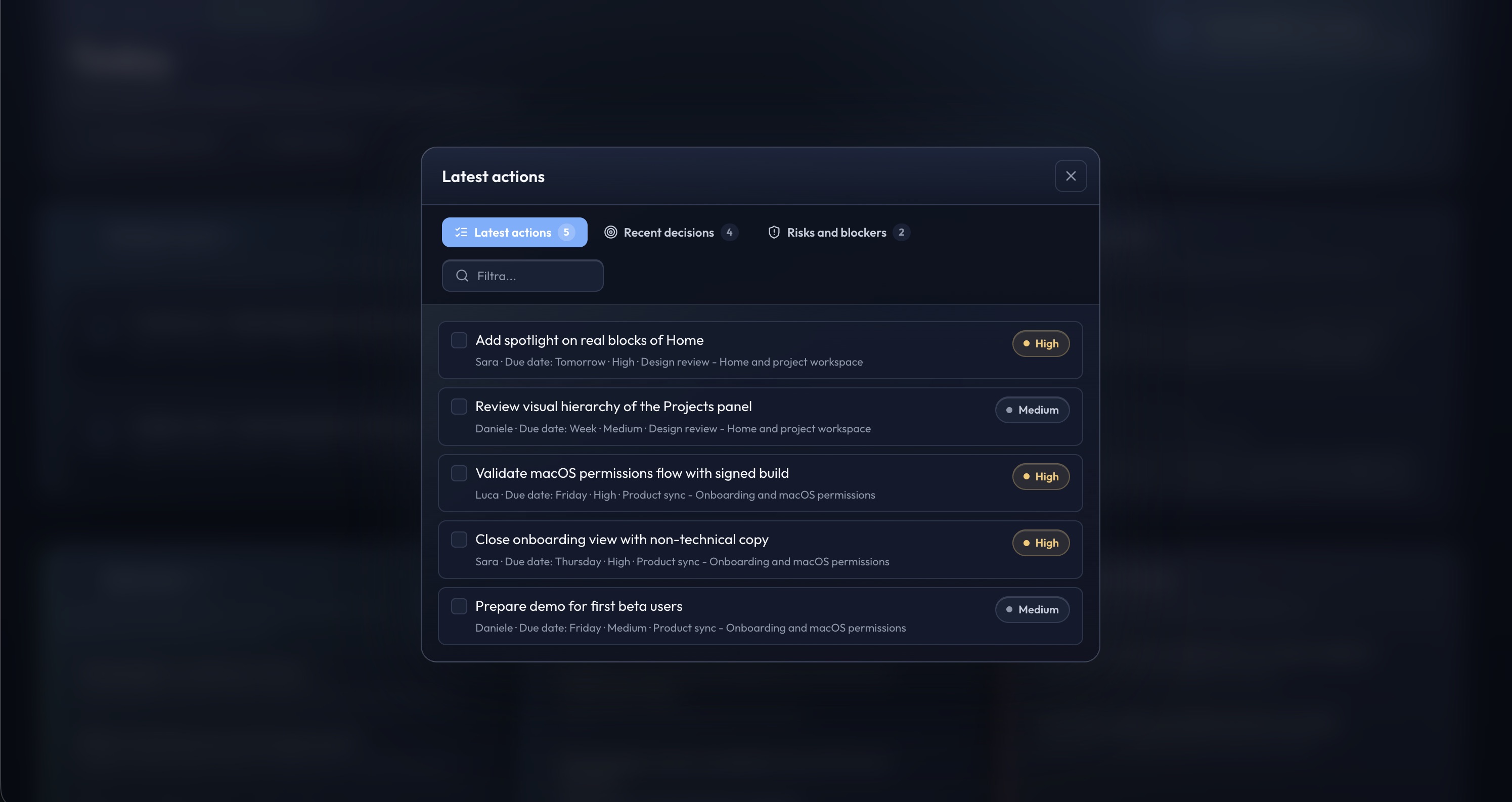 ClosedRoom deep-dive actions