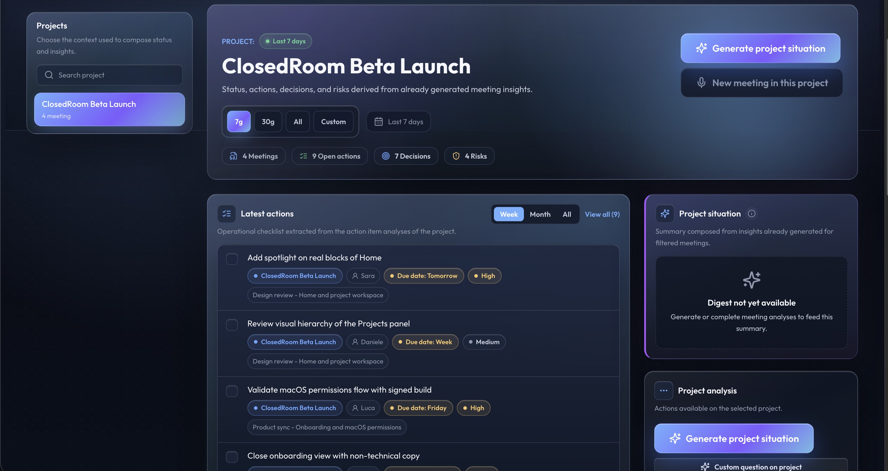 ClosedRoom project analysis