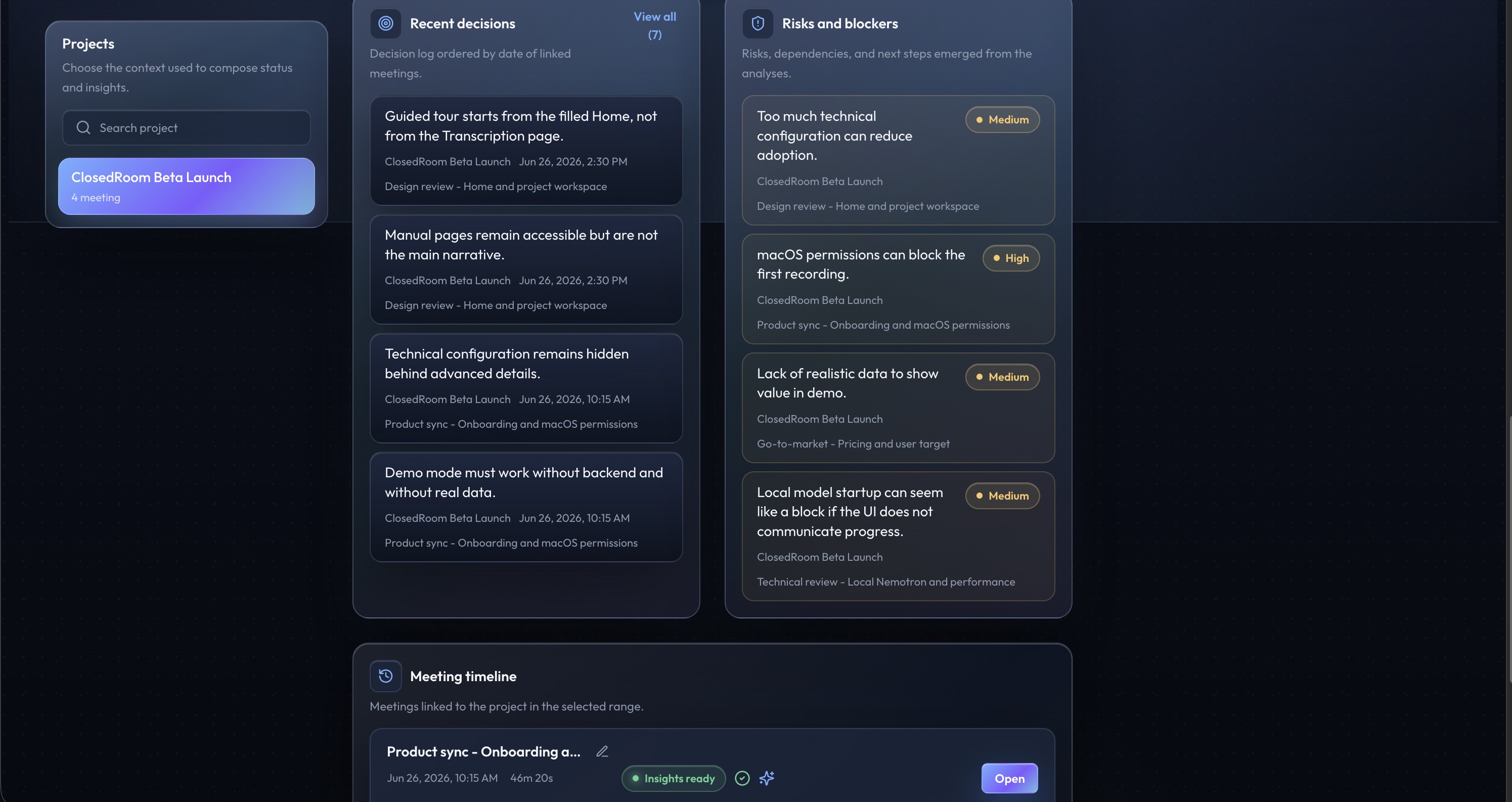 ClosedRoom project details